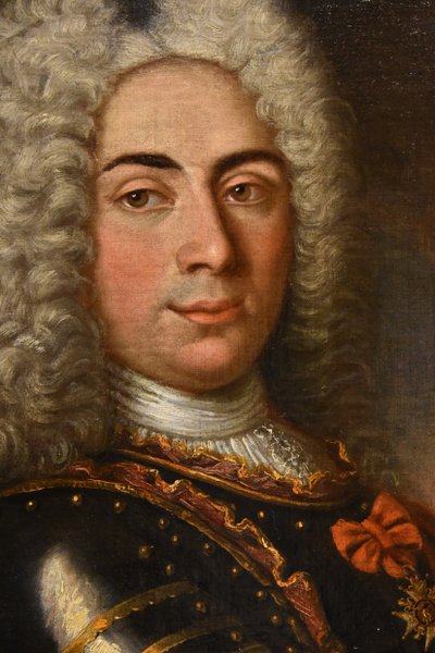 Porträt eines Herrn in Rüstung, Hyacinthe Rigaud (Perpignan 1659 - Paris 1743)