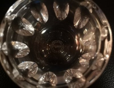 Coffret de paire de salerons en cristal Saint Louis