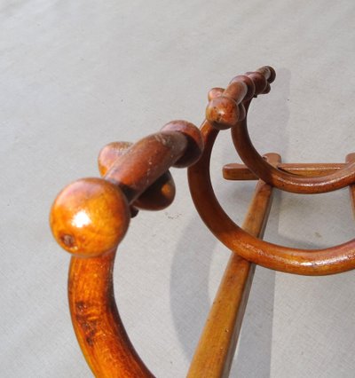 Appendiabiti da parete a 3 ganci in stile Art Nouveau, Thonet 1900