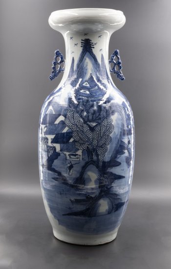 Grande vaso in terracotta smaltata, Cina, XIX secolo