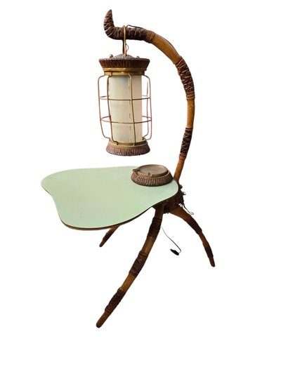Table basse design lanterne Aldo Tura