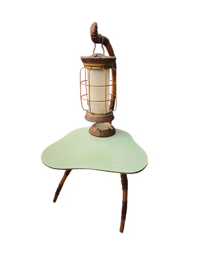 Table basse design lanterne Aldo Tura