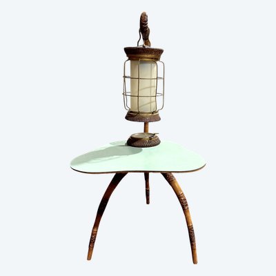 Table basse design lanterne Aldo Tura