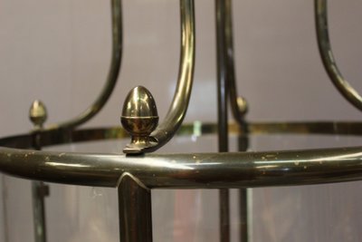 Importante lanterna in ottone a sei luci, diametro 52 cm, XX secolo