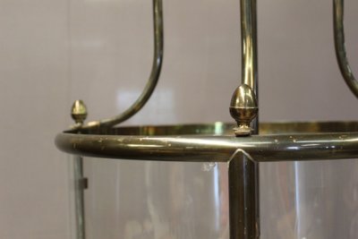 Importante lanterna in ottone a sei luci, diametro 52 cm, XX secolo