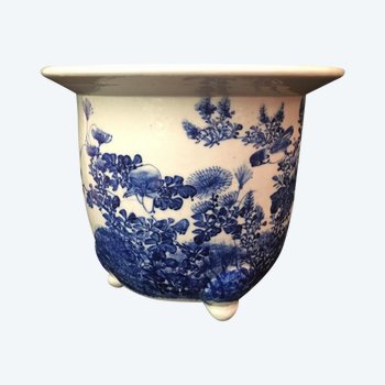 Jardinière / Pot De Fleur En Céramique Chinoise, Chine, Début XXe Siècle