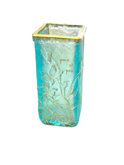 Vaso parlante Daum "Pace e poco"