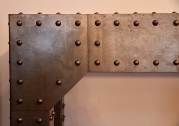 Large Vintage Industrial Console, 20th Century.