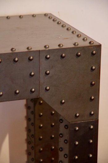 Large Vintage Industrial Console, 20th Century.
