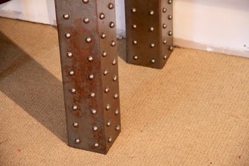 Large Vintage Industrial Console, 20th Century.