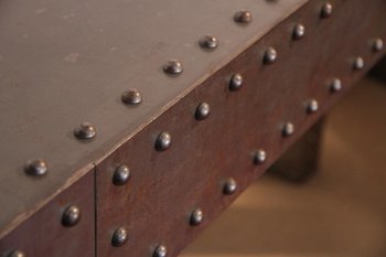 Large Vintage Industrial Console, 20th Century.