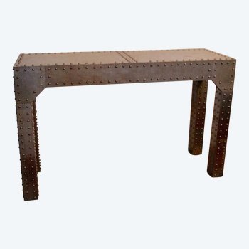 Large Vintage Industrial Console, 20th Century.