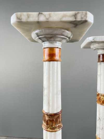 Pair of Marble Columns – Late 19th Century Work