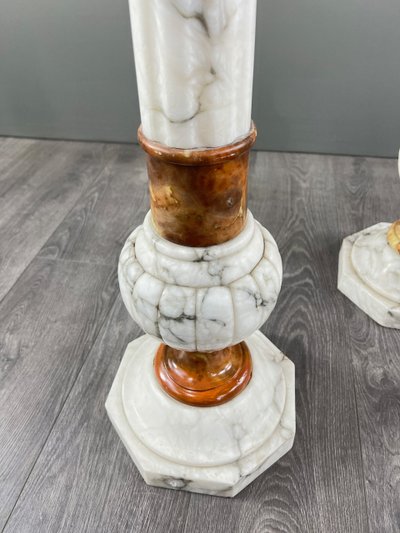 Pair of Marble Columns – Late 19th Century Work