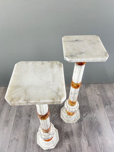Pair of Marble Columns – Late 19th Century Work