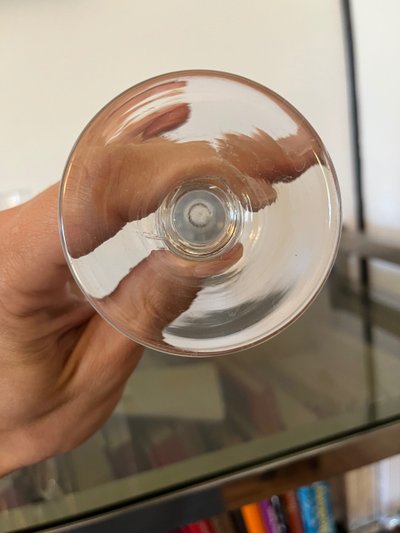 9 flûte da champagne in cristallo Baccarat dell'inizio del XIX secolo