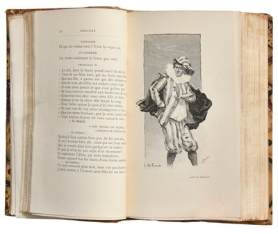 Livres "Œuvres complètes" de Molière, Édition Paris Dentu 1893, 12 vols 