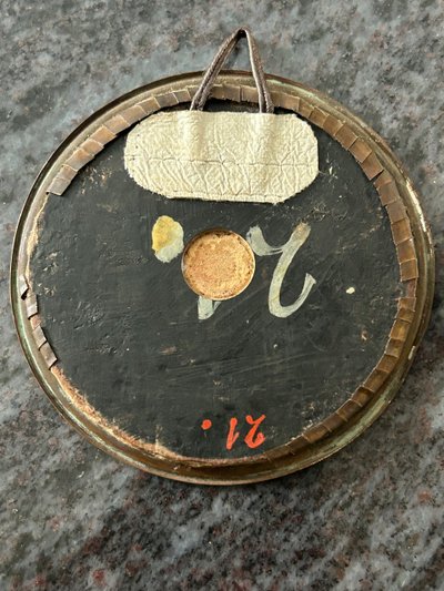 Miniatura di profilo maschile scolpita in avorio, XVIII secolo 
