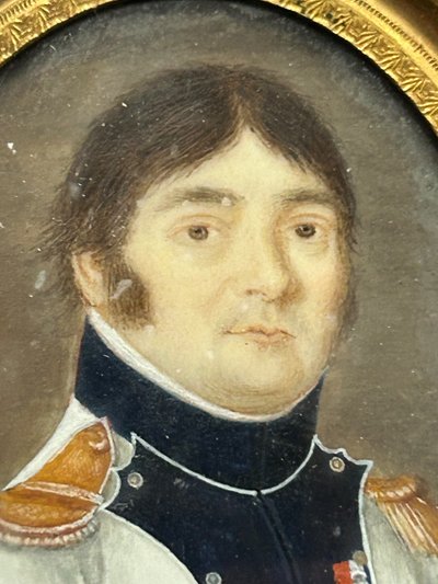 Miniature Portrait of Gilbert Favier (1769-1819) Late 18th or Early 19th Century