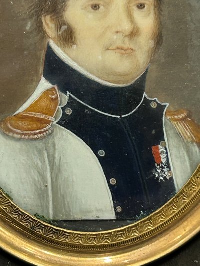 Miniature Portrait of Gilbert Favier (1769-1819) Late 18th or Early 19th Century