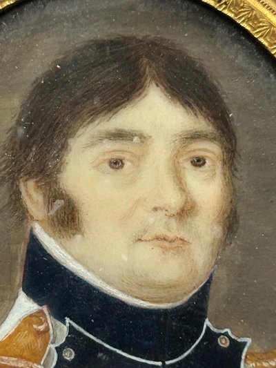 Miniature Portrait of Gilbert Favier (1769-1819) Late 18th or Early 19th Century