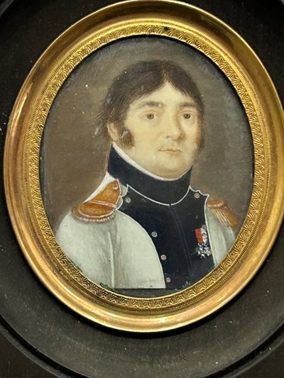 Miniature Portrait of Gilbert Favier (1769-1819) Late 18th or Early 19th Century