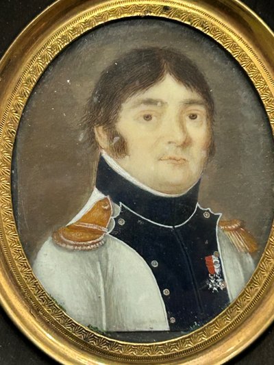 Miniature Portrait of Gilbert Favier (1769-1819) Late 18th or Early 19th Century