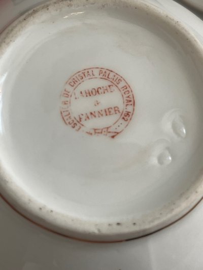 Service à thé « égoïste » porcelaine l’Escalier de Cristal