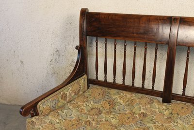 Radassier - Provençal bench in fruit wood from the 18th century Directoire period