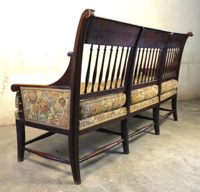 Radassier - Provençal bench in fruit wood from the 18th century Directoire period