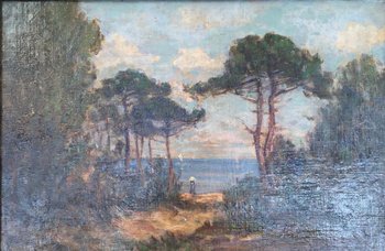 Huile Sur Toile, Saint Palais Sur Mer, 1933