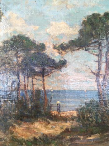 Huile Sur Toile, Saint Palais Sur Mer, 1933