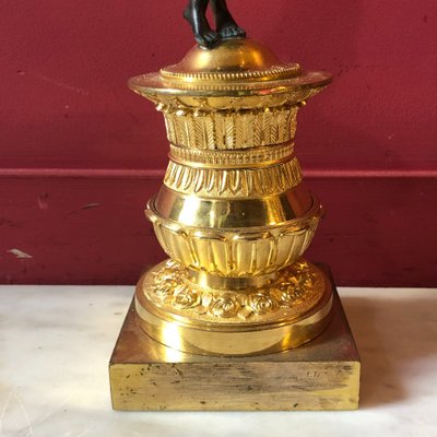 Candelabro con ballerine antiche, periodo Impero