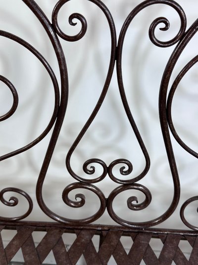 Banc ancien en fer forgé