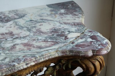 Consolle italiana in legno intagliato e dipinto, Italia XVIII secolo