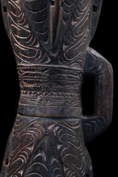 Tambour à main, Instrument Traditionnel, Art Océanien, Art Tribal, Papouasie Nouvelle Guinée, Kundu