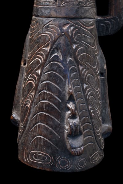 Tambour à main, Instrument Traditionnel, Art Océanien, Art Tribal, Papouasie Nouvelle Guinée, Kundu