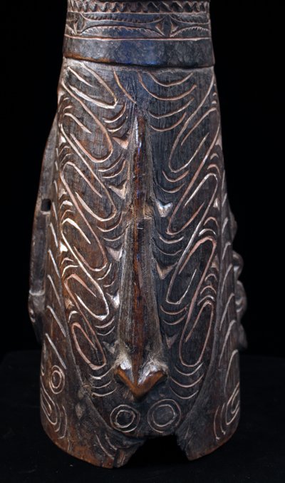 Tambour à main, Instrument Traditionnel, Art Océanien, Art Tribal, Papouasie Nouvelle Guinée, Kundu