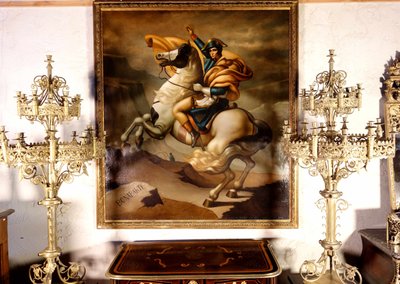 Large painting of Napoleon according to David by Tosti