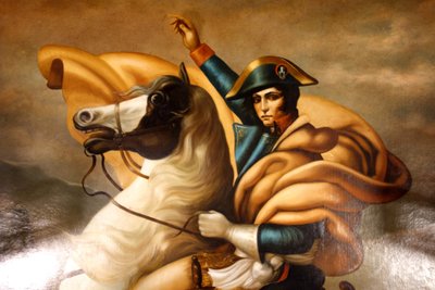 Large painting of Napoleon according to David by Tosti
