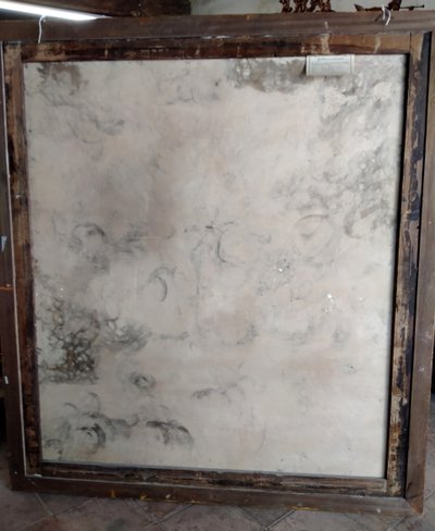 Large painting of Napoleon according to David by Tosti