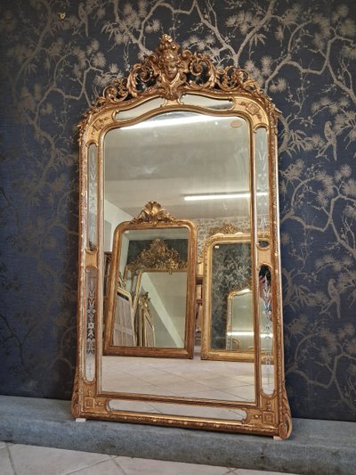 19th century mirror 160 x 92