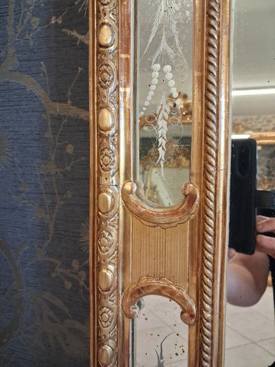 19th century mirror 160 x 92