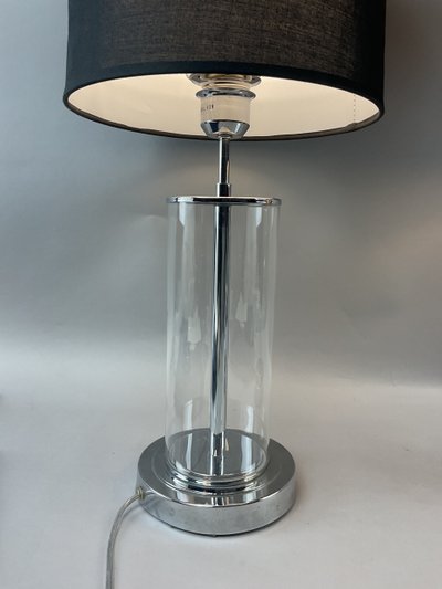 Paire de lampes en verre dans le style Ralph Lauren 