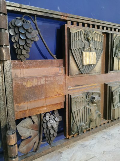 Bernardin Wrought Iron and Copper Choir Grille, Clermont Ferrand