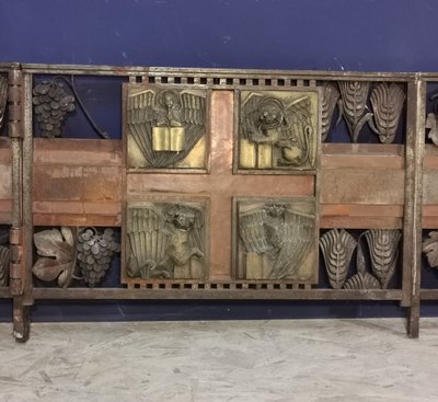 Bernardin Wrought Iron and Copper Choir Grille, Clermont Ferrand