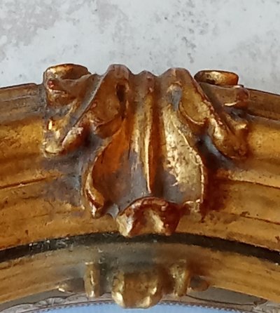 Ancien miroir oeil de sorcière 