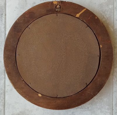 Ancien miroir oeil de sorcière 