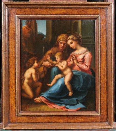 Scuola italiana XIX secolo da Raffaello 1516 La Madonna del Divino Amore, dipinto di Raffaello Sanzio