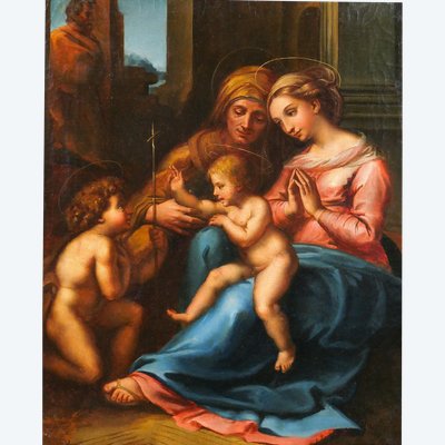 Scuola italiana XIX secolo da Raffaello 1516 La Madonna del Divino Amore, dipinto di Raffaello Sanzio